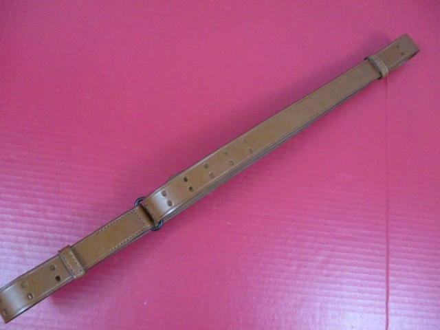 WWII US ARMY M1907 Leather Sling for M1 Garand Rifle - Dated 1942 - Reproduction gallery