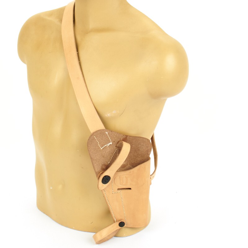 U.S. WWII M3 Natural Tan Leather Shoulder Holster