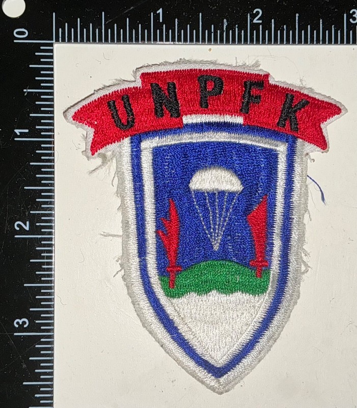 REPRODUCTION Korean War US Army 8240th Unit UNPFK UN Partisan Forces Korea Patch