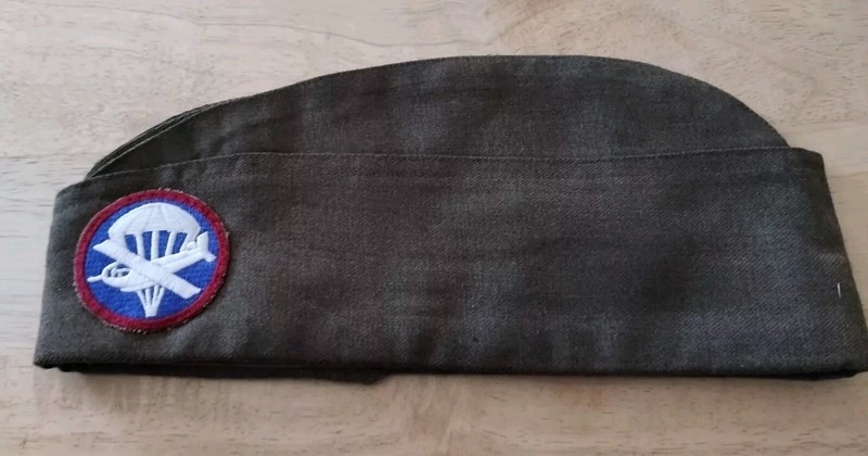 U.S. WWII Garrison Cap PX With Patch ,No Piping
