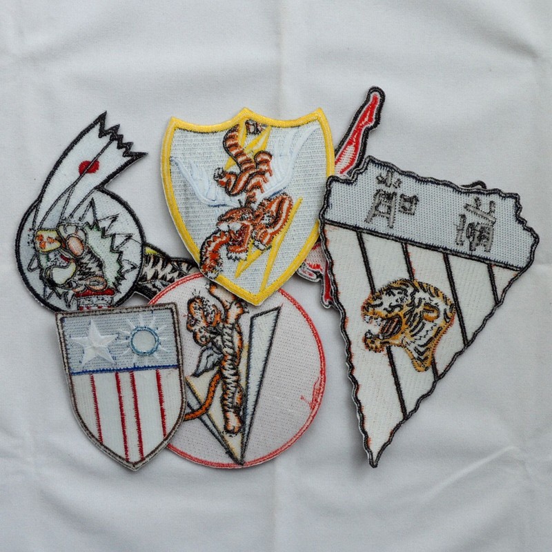 7 Types WWII China US American Volunteer Groups Flying Tigers Patch Jack Patches gallery