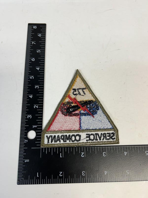 MH574 Repro WW2 US Army Patch 775th Tank Battalion Tab Service Company IR29D gallery