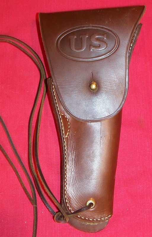 Nice WWII US M1916 RIA Leather Holster Army Colt M1911 .45 ACP Pistol Gun Repop
