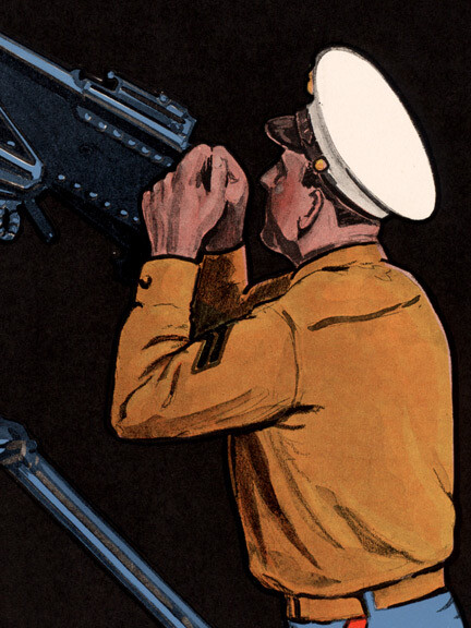 1940s US Marines "Always on Alert!" WWII Historic War Recruitment Poster - 18x24 gallery