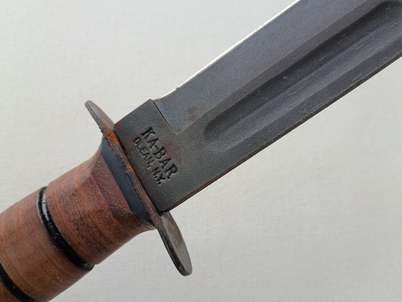 USMC KA-BAR FIGHTING KNIFE WWII 50TH ANNIVERSARY MILITARY KNIFE IN CASE OLEAN NY gallery