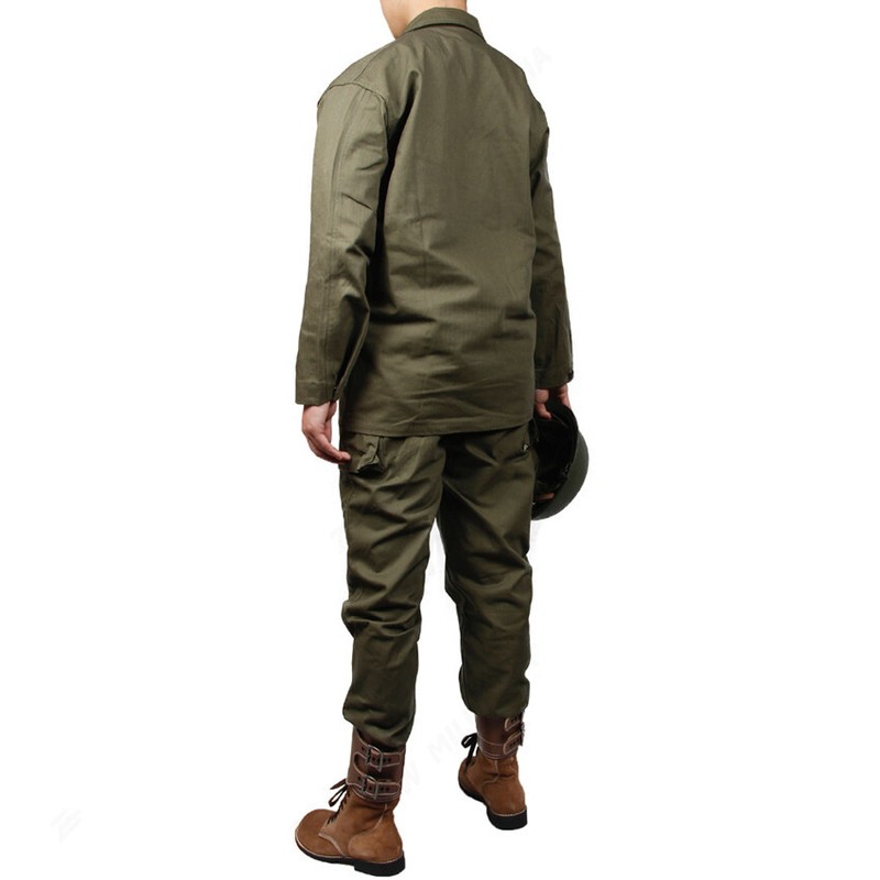 WW2 US Army Green HBT UNIFORM PURE COTTON OUTDOOR UNIFORM（No helmet, No shoes） gallery