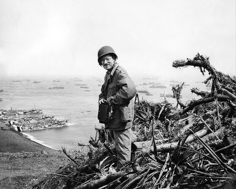 PHOTOGRAPHER JOE ROSENTHAL IWO JIMA WWII 8×10 GLOSSY PHOTO PRINT