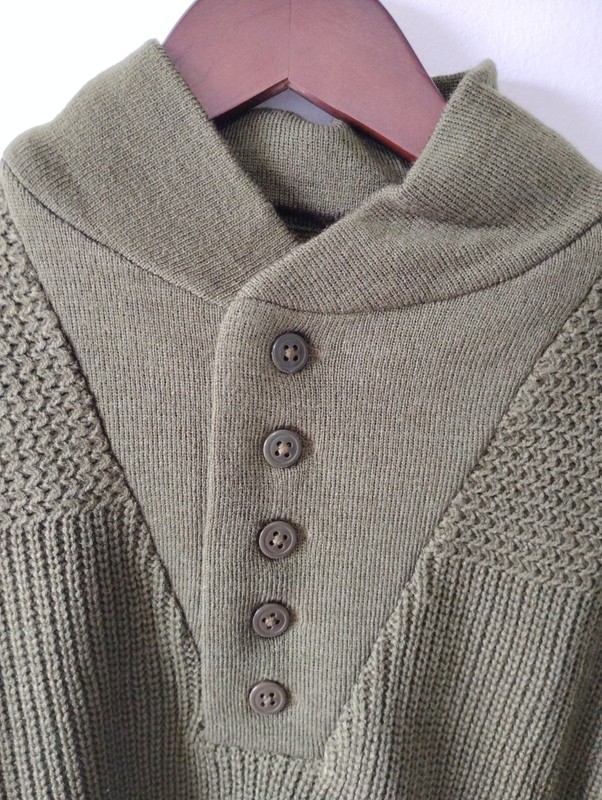 Best Repro of WW2 US 5 button High Neck Sweater from ATTHEFRONT USGI World War 2 gallery