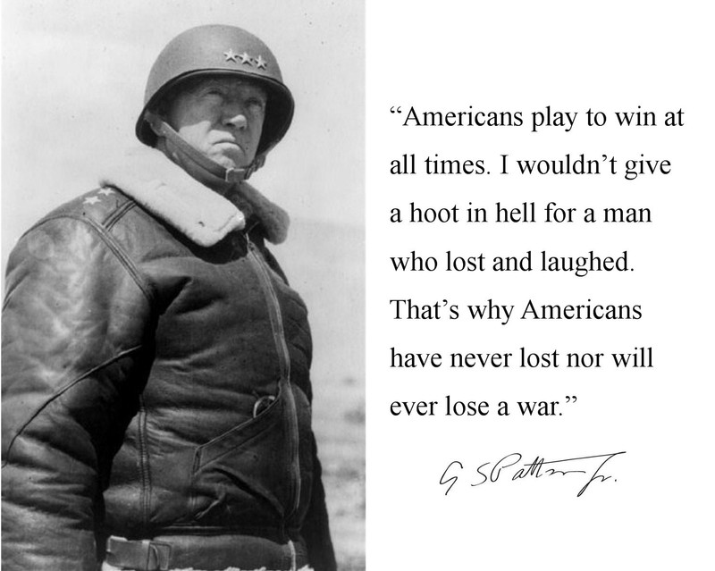 GEORGE S. PATTON QUOTE PHOTO GENERAL WWII 8 X 10 PHOTOGRAPH PICTURE