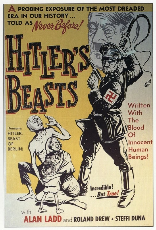 “Hitler’s Beasts” (1939 Alan Ladd Movie) WWII Mini Poster 1991 Illustration