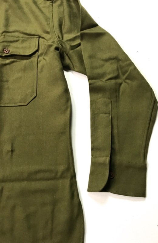 WWII US ARMY INFANTRY OFFICER M1937 M37 COMBAT FIELD WOOL SHIRT-SIZE 6 (52-54R) gallery