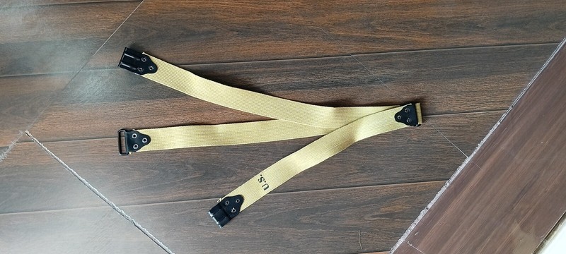 (Set – 5) WW2 U.S M1 Thompson Kerr Pattern Extension SMG Sling Strap Adjustable gallery