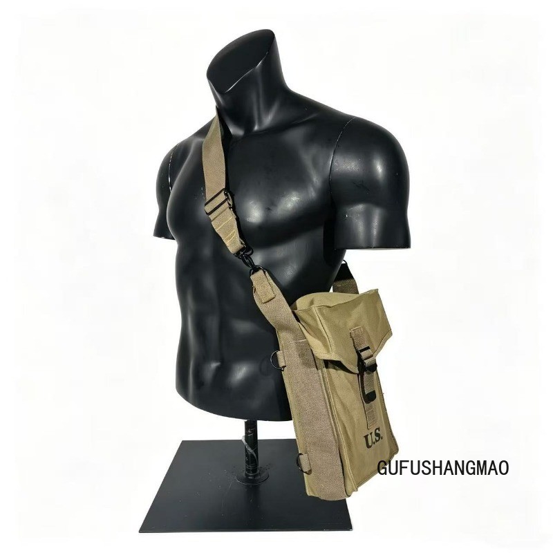 WWII US ARMY INFANTRY GP M1 AMMO GENERAL PURPOSE EQUIPMENT CARRY BAG & STRAP-OD3 gallery