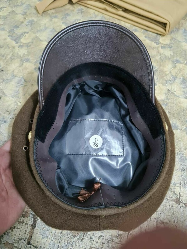 WW2 1940s WWII Flying Tigers CBI AVG Crusher Reproduction Visor Cap Officers Hat gallery