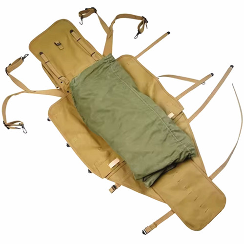 WWII WW2 US ARMY 1942 M1928 FIELD KNAPSACK BACKPACK & BELT COMBINATION SUIT gallery