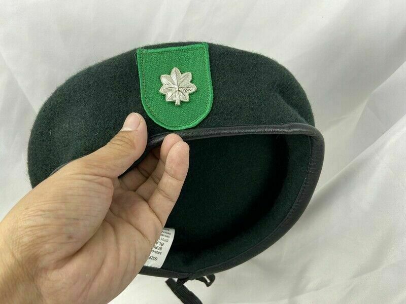 7-1/4 US ARMY 9TH SPECIAL FORCES GROUP BLACKISH GREEN Lieutenant Colonel BERET