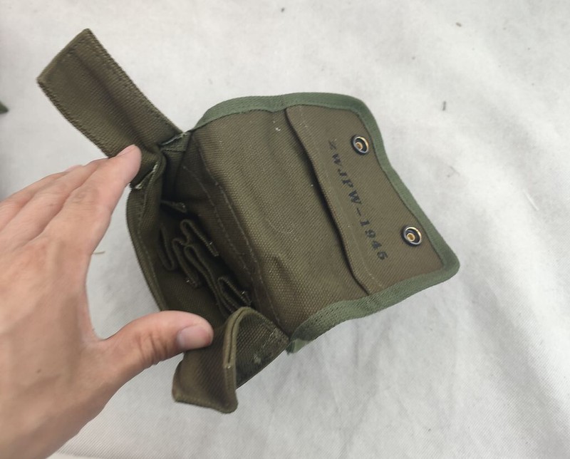 WITH ICON WW2 US ARMY M2 JUNGLE OLIVE CANVAS FIELD FIRST AID KIT POUCH gallery