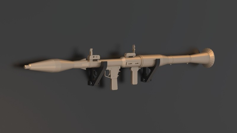 BLACK – Wall Mount for 1:1 RPG-7 | Man Cave Essentials