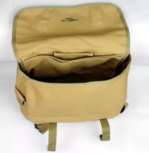 WW2 US MILITARY ARMY M1936 M36 TYPE MUSETTE FIELD CANVAS BAG BACK PACK HAVERSACK gallery