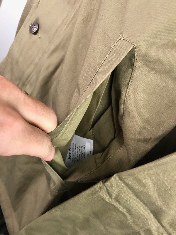 WWII US ARMY INFANTRY M1941 M41 COMBAT FIELD JACKET-LARGE/XLARGE 46R gallery