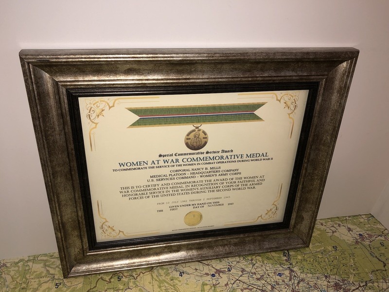 SCSA - WOMEN AT WAR COMMEMORATIVE MEDAL CERTIFICATE ~ Type 1 gallery
