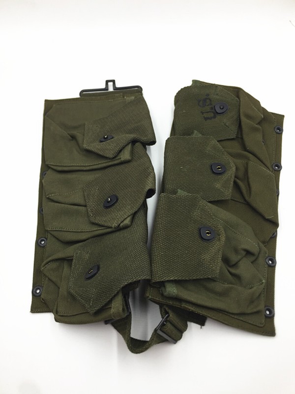 WWII WW2 US ARMY PARATROOPER INFANTRY BAR EQUIPMENT BELT GEAR GREEN gallery
