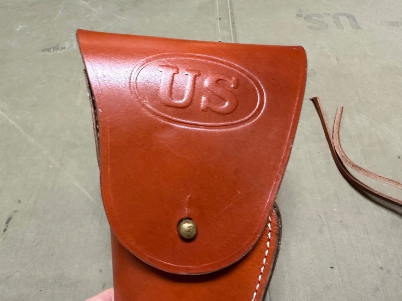 WWII US ARMY INFANTRY M1911 M1911A1 .45 PISTOL HOLSTER-LEFT HANDED gallery