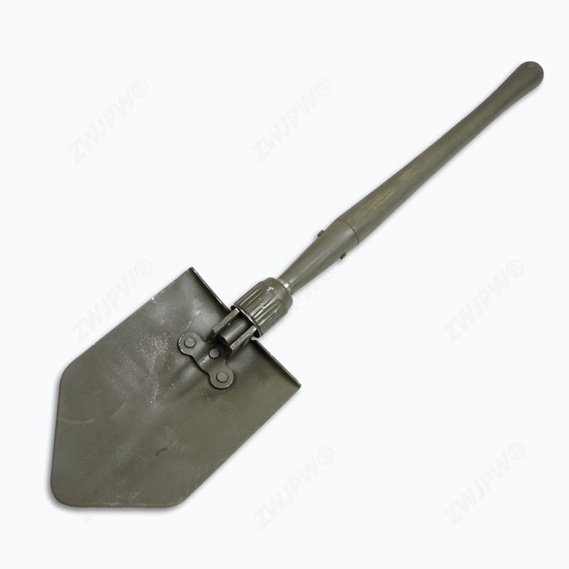 WW2 US M1945 Folding Spade Shovel With Khaki Shovel Cover gallery