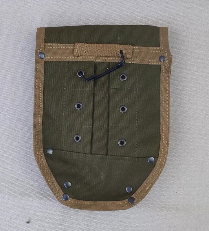 military WW2 US ARMY M43 FOLDING SHOVEL HEAD COVER TOOL CARRIER sailcloth gallery