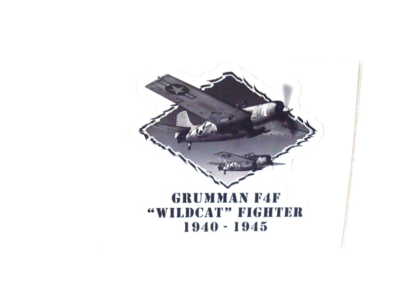 F4F WILDCAT FIGHTER AIRPLANE STICKER DECAL 3 inches