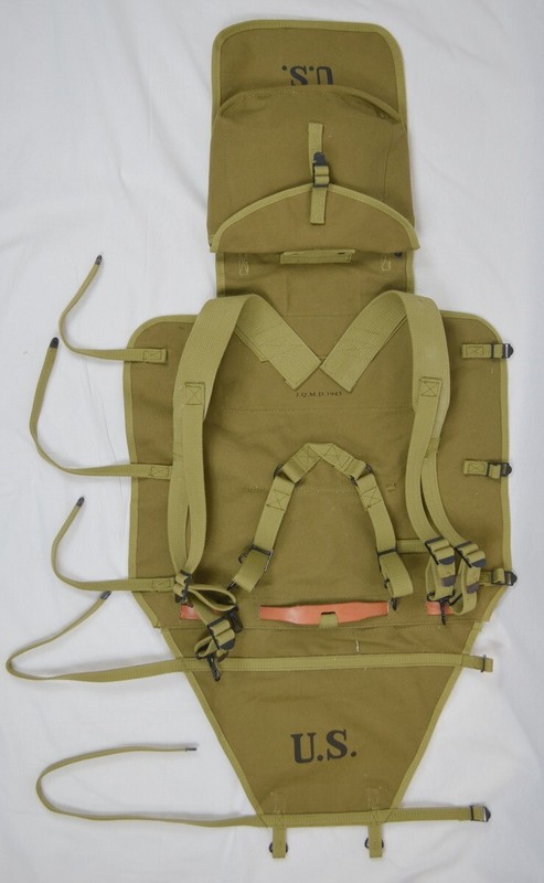 WW2 US M1928 US Haversack JQMD Reproduction, WWII Haversack gallery