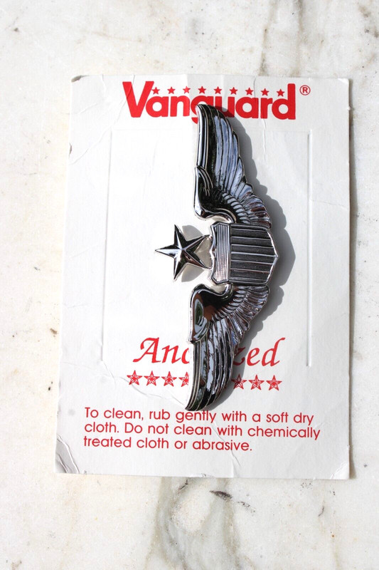 Silver Tone US Air Force USAF Senior Pilot Badge Pin 3.0'' gallery