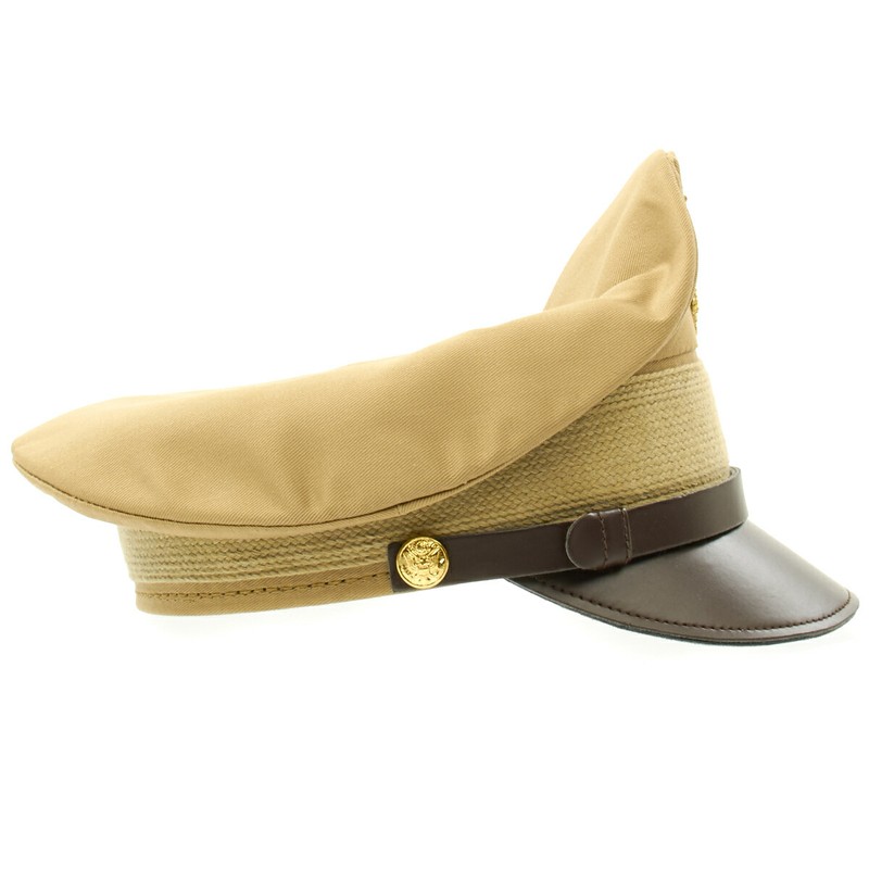 U.S. WWII Officer Visor Crush Cap summer Khaki Size 7 gallery