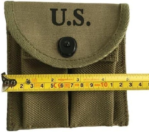 WWII US Army M1 Carbine Ammo Pouches Set of 5 OD Green Canvas Military Gear gallery