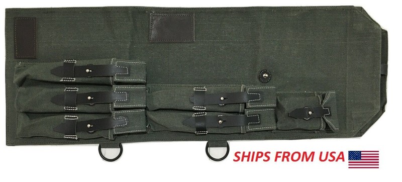 WWII GERMAN REPRODUCTION MP CANVAS CARRY CASE OD GREEN