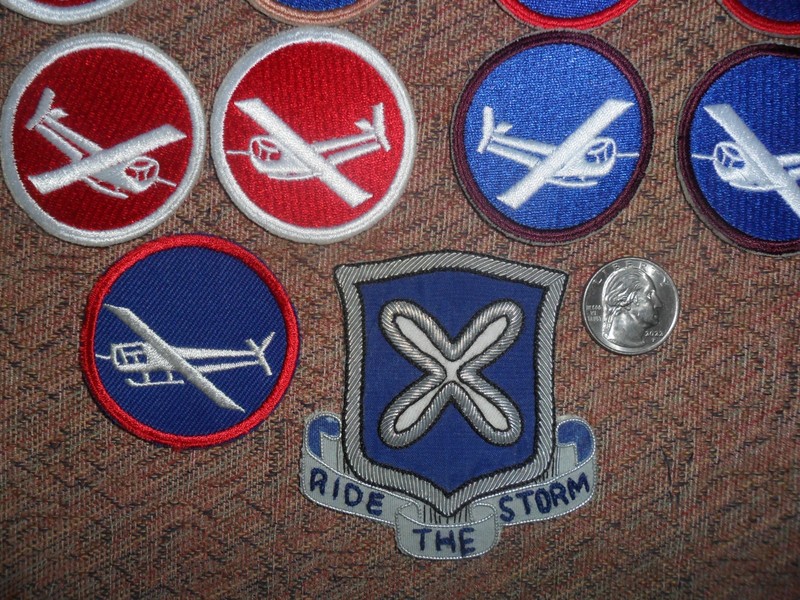 X14 Lot. REPRO WWII U.S. Army Airborne Glider cap insignia various branches. gallery