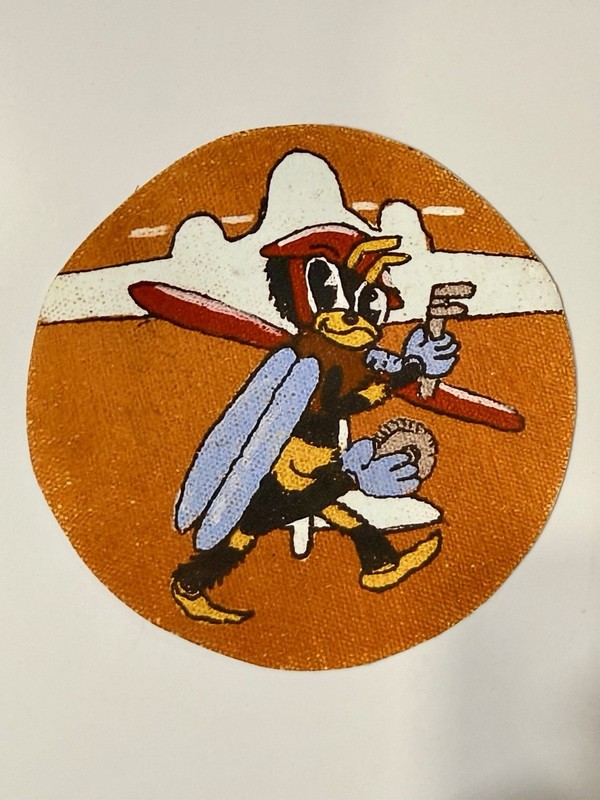 WWII USAAF DISNEY BEE 39th AIR DEPOT SAN BERNARDINO LEATHER FLIGHT JACKET PATCH