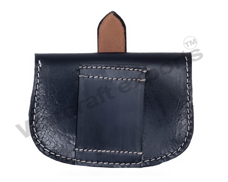 WWII British Leather Sam Ammo Pouch For Sam Browne Belt - Black Color gallery