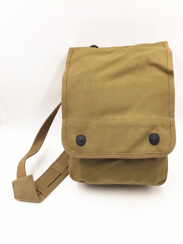 WW2 Army Canvas Map Bag Militaire Map Pack Sundries bag Khaki