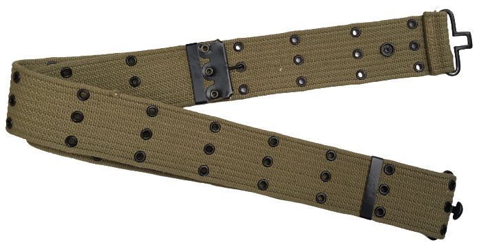 M1 Webbing Canvas Belt Reproduction OD Green with U.S Marking gallery