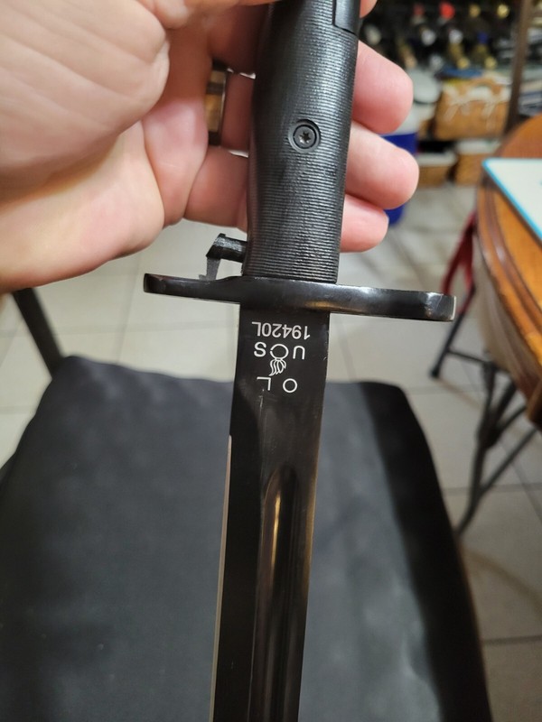 Reproduction WWII US MILITARY 16" BAYONET OL Onieda Limited W SCABBARD 1942 gallery