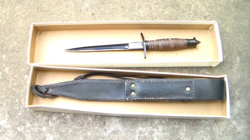 Reproduction WW2 V-42 "Devil's Brigade" USA & Canada Combat Fighting Knife & Box gallery