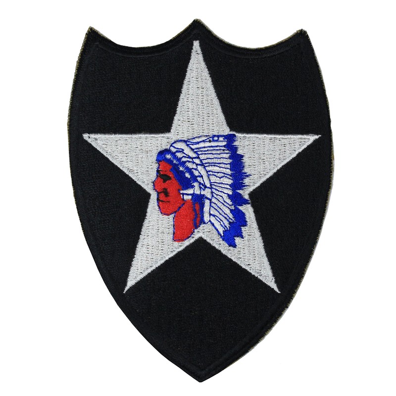 2nd Infantry Division Indian Head – WW2 Repro Patch Badge Uniform Army Insignia