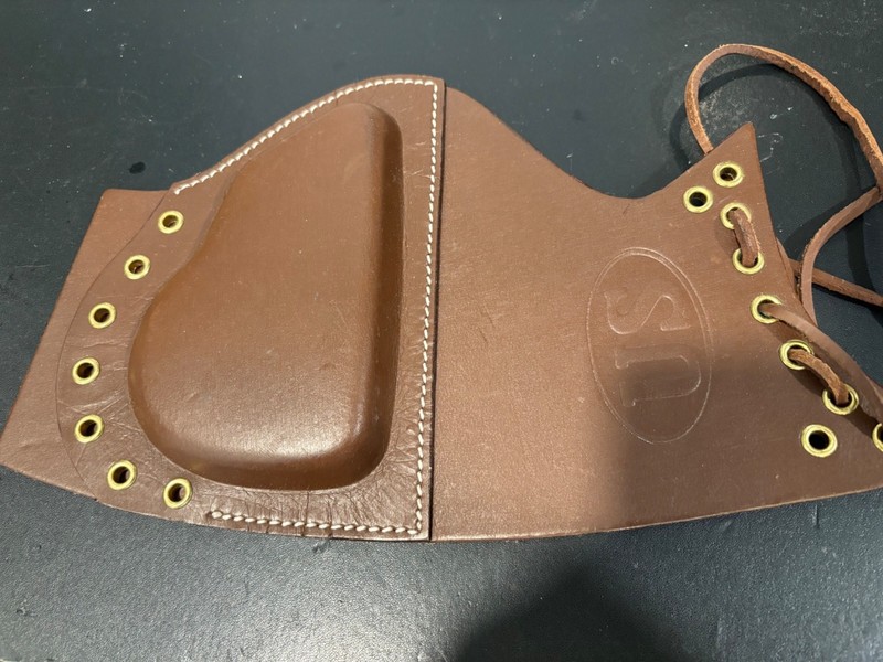 U.S. M1 GARAND LEATHER SNIPER RIFLE CHEEK PAD REPRODUCTION – BROWN