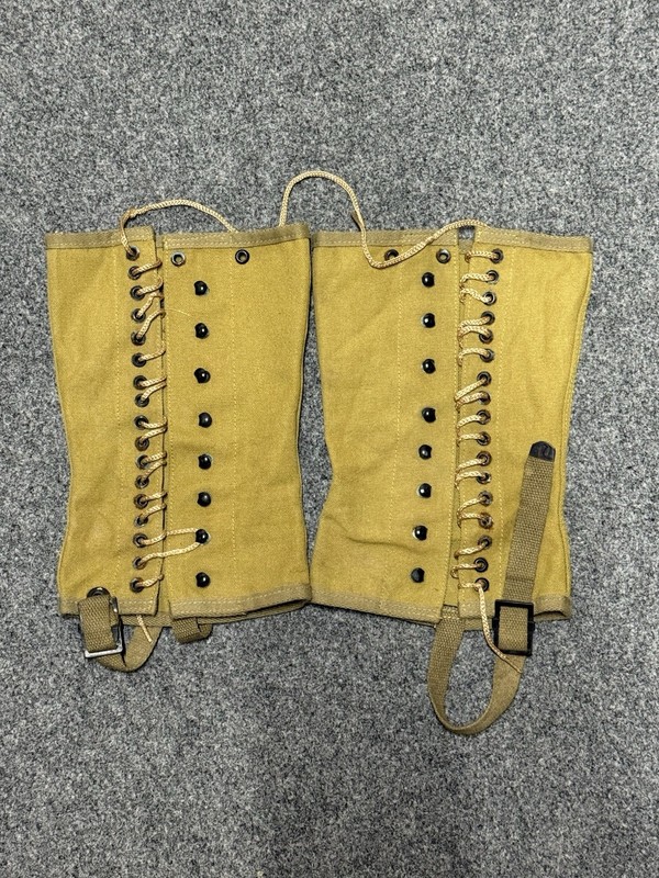 WW2 REPRO GI American US LY&MFY 1943 Leggings Gaiters Size Medium Regular
