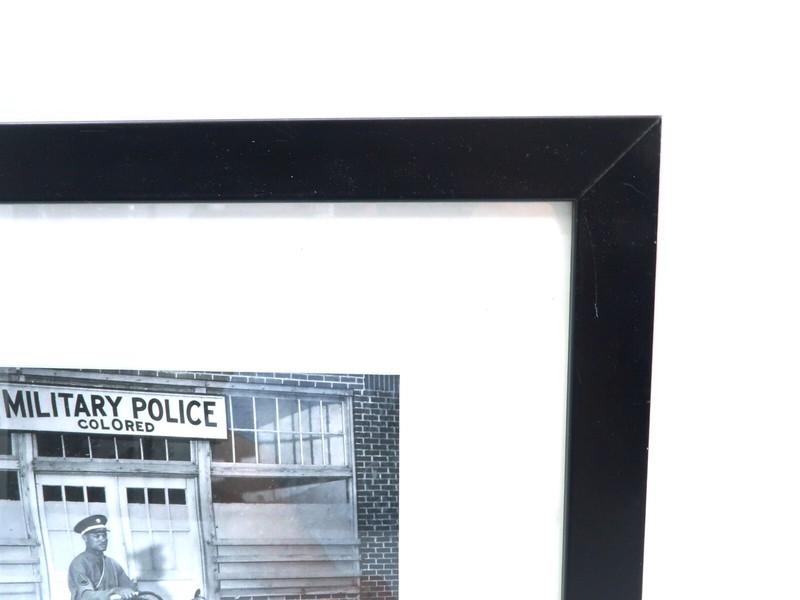 WWII "Law Enforcement in a Segregated Army" Framed HISTORIAL PHOTO 18" x 16" WW2 gallery