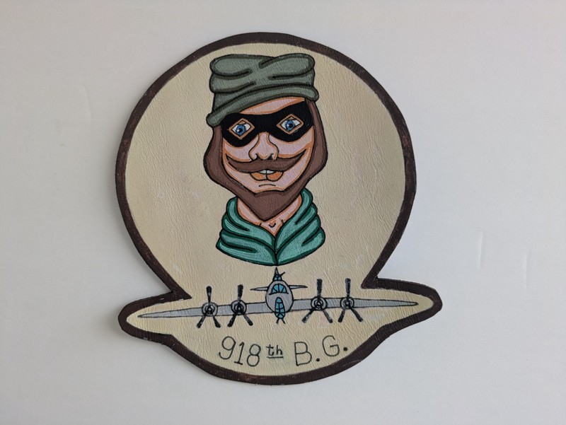 WW2 918th B.G. Toby Mug 12 O'clock High Movie fictional leather Jacket Patch #2