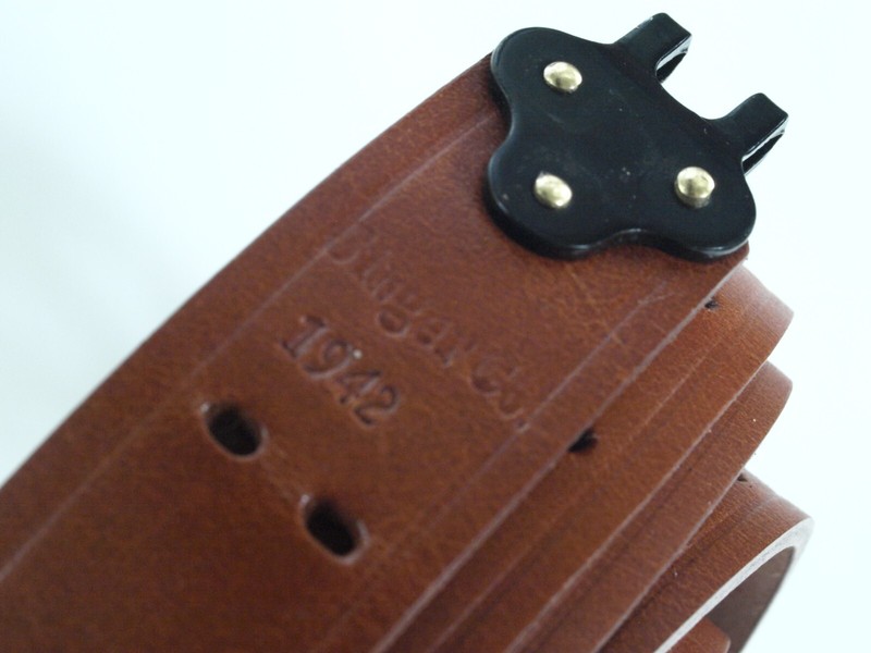 M1907 sling CUSTOM leather SINGER CO 1942 G.I. HOOKS SUPER PREMIUM