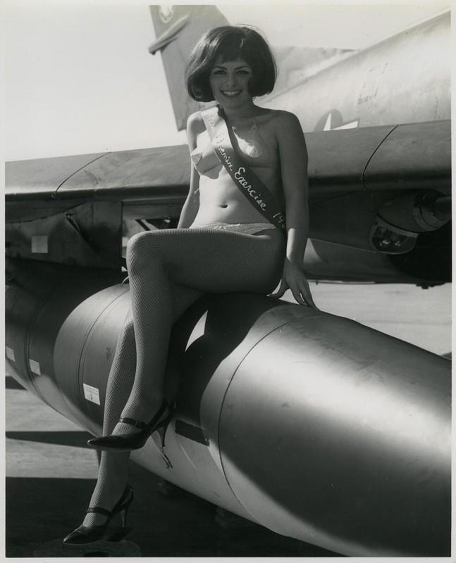 Cold War Vietnam Era Photo Beauty Queen Contest Models and Jets Pinups  8513