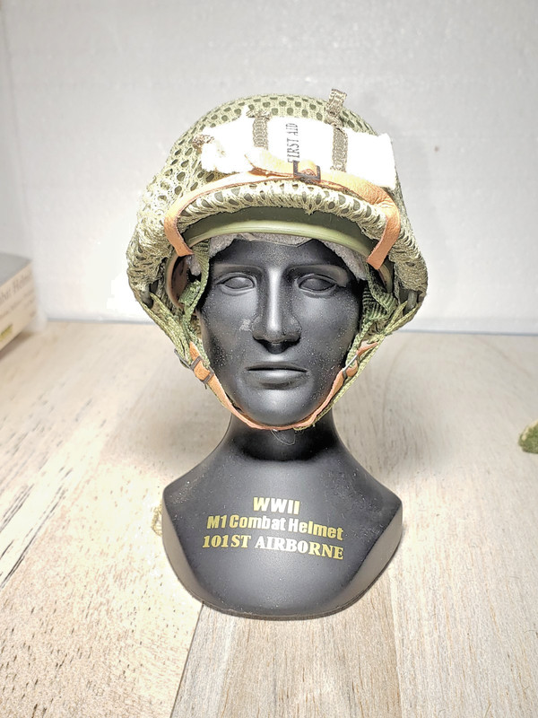 WWII 101st Airborne U.S. Army 506th Infantry WWII Helmet Rare 1/4 Scale Gearbox